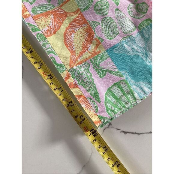 Lilly Pulitzer Originals Resort Fit Capri Sz 8 Seashells Beach Summer - Picture 9 of 10